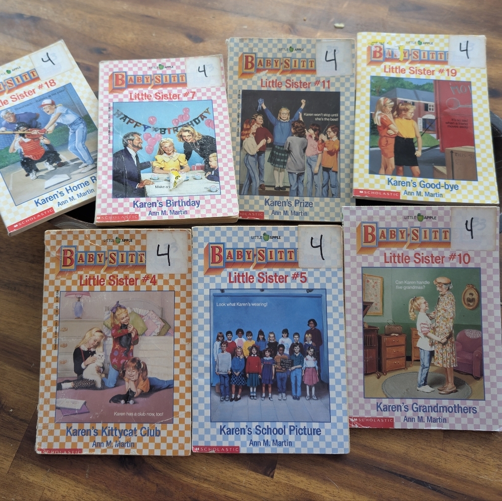 Vintage Babysitters Little Sister Book Bundle Lot